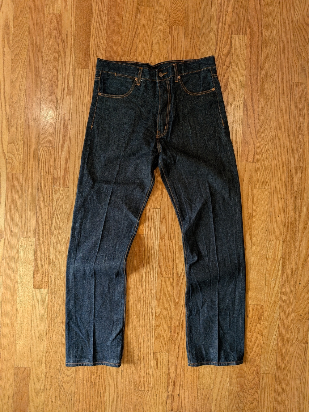Bape A Bathing Ape 2000s Denim Jeans with Print On Backside Size Large